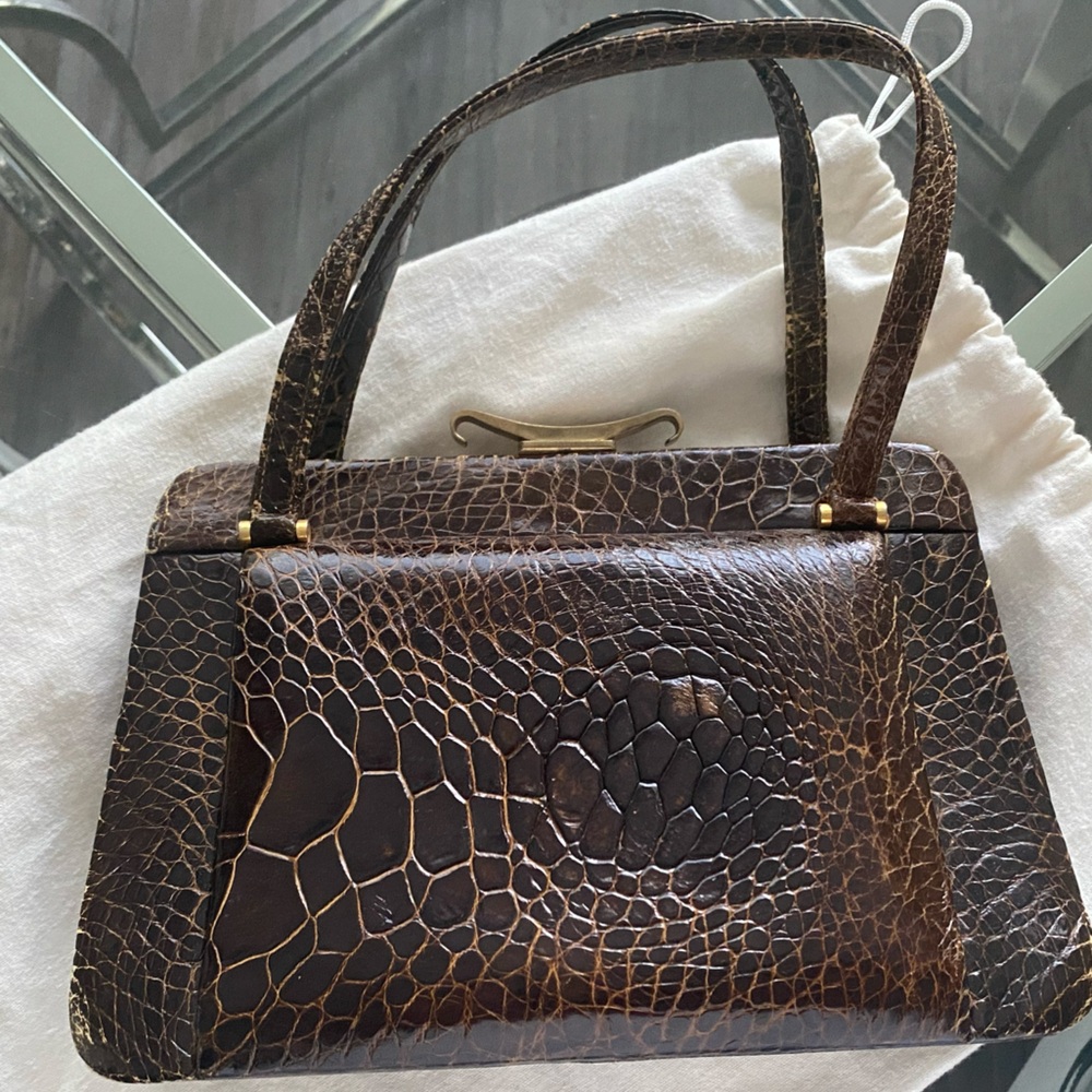 Genuine vintage alligator purse